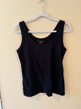 Ann Taylor Black Scoop Tank Top
